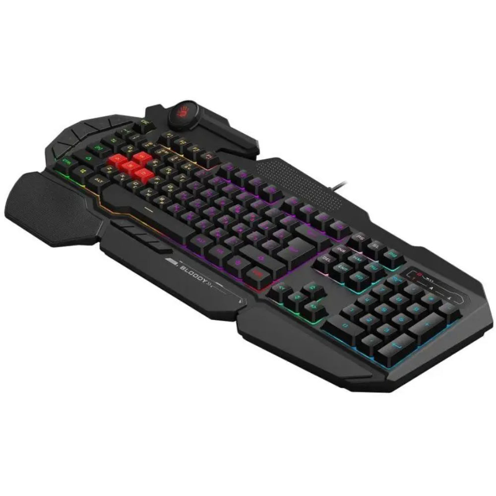 A4TECH B310N Bloody Neon Illuminated Gaming Keyboard | USB, Backlit, Full Size, Black, US Layout