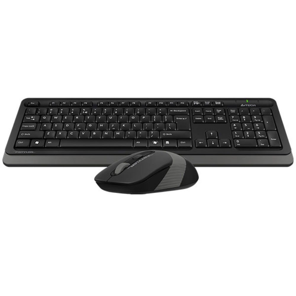 A4Tech FG1010S Fstyler | 2.4G Wireless Keyboard & Mouse Combo, Silent Click, Compact Design
