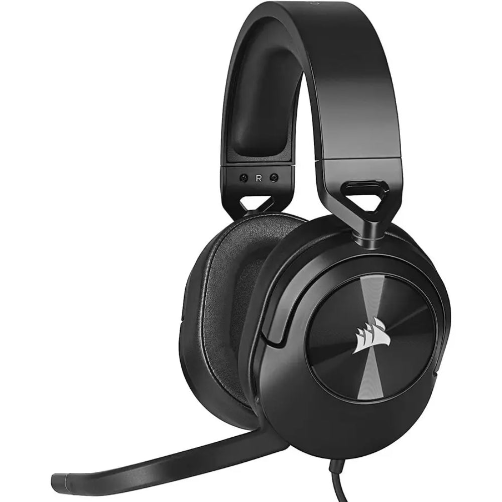 Corsair HS55 Stereo Wired Gaming Headset – Carbon | Lightweight Comfort with Powerful Stereo Sound for PC & Console