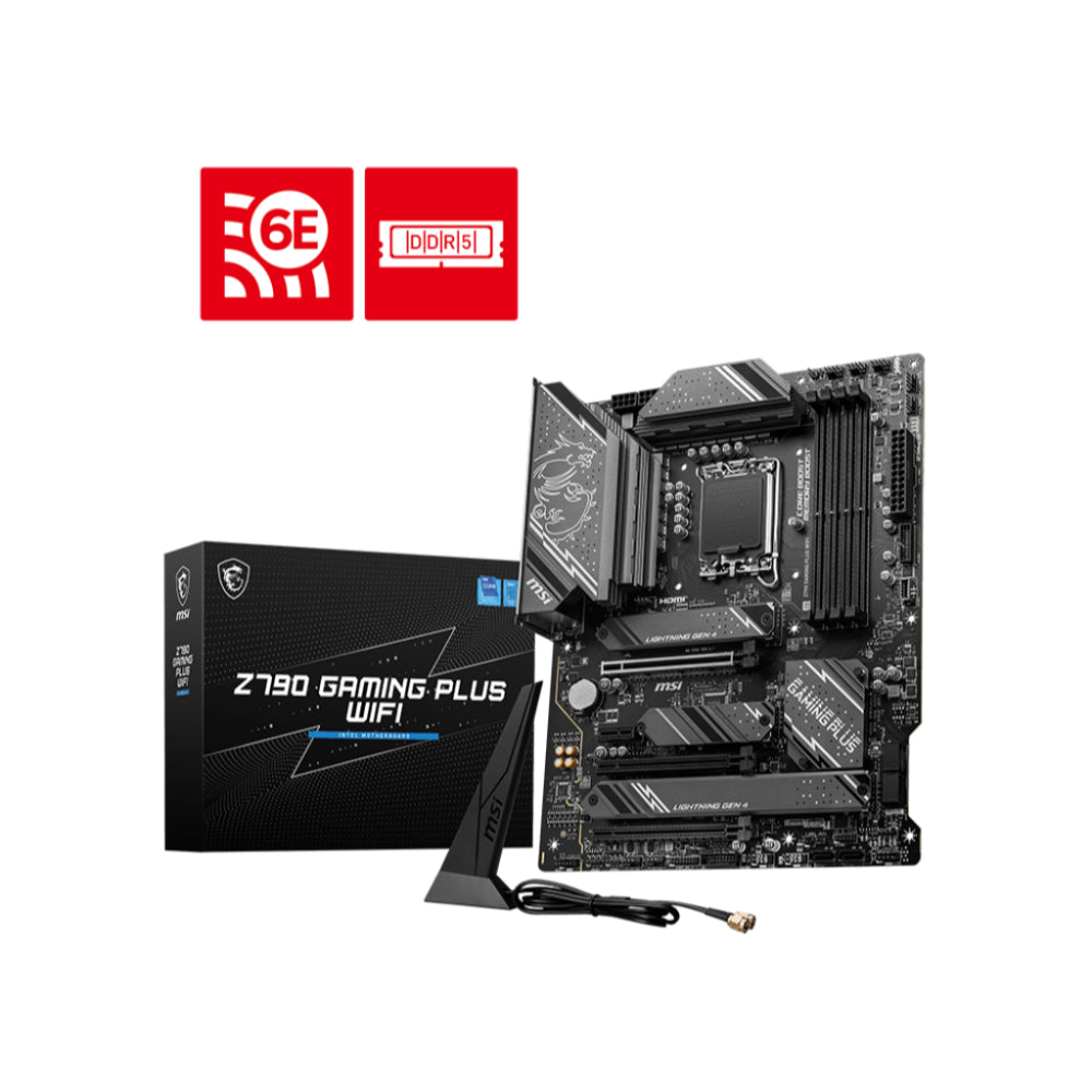 MSI Z790 GAMING PLUS WIFI Motherboard | Power, Performance & Versatility for Intel’s Latest CPUs