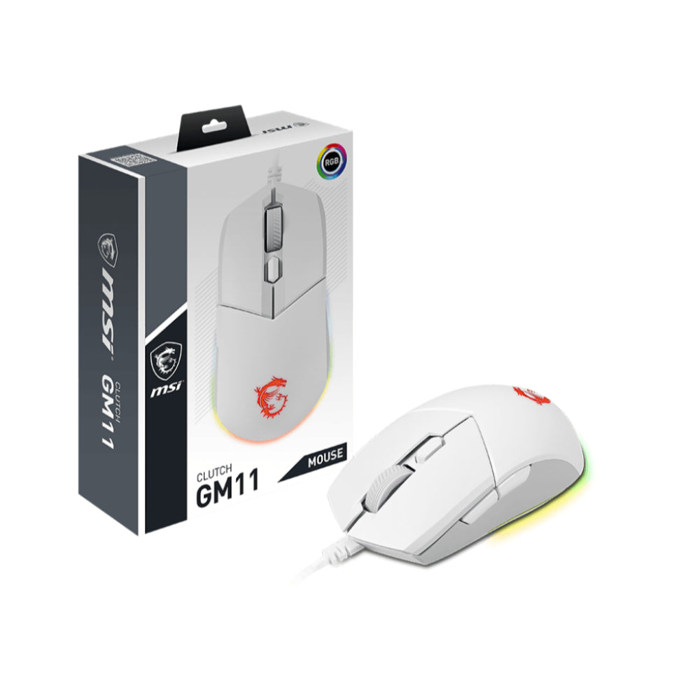 MSI CLUTCH GM11 RGB Gaming Mouse | Precision Control with Style and Durability