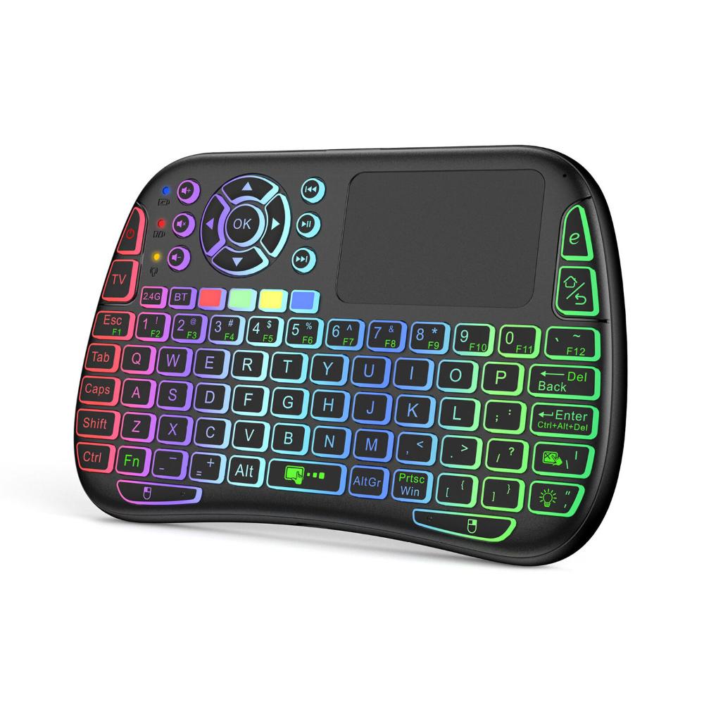M9 Bluetooth Mini Wireless Keyboard 7 Backlit 2.4G Air Mouse Remote Touchpad