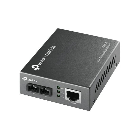 TP-Link MC100CM 10/100Mbps Multi-Mode Media Converter | Reliable Ethernet-to-Fiber Conversion up to 2km