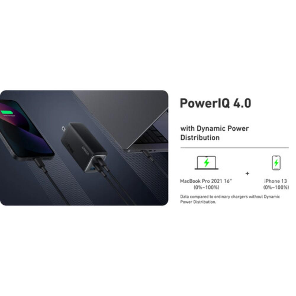 Anker 737 Charger A2148 | GaNPrime 120W Fast Charger | 3-Port USB-C & USB-A Wall Charger