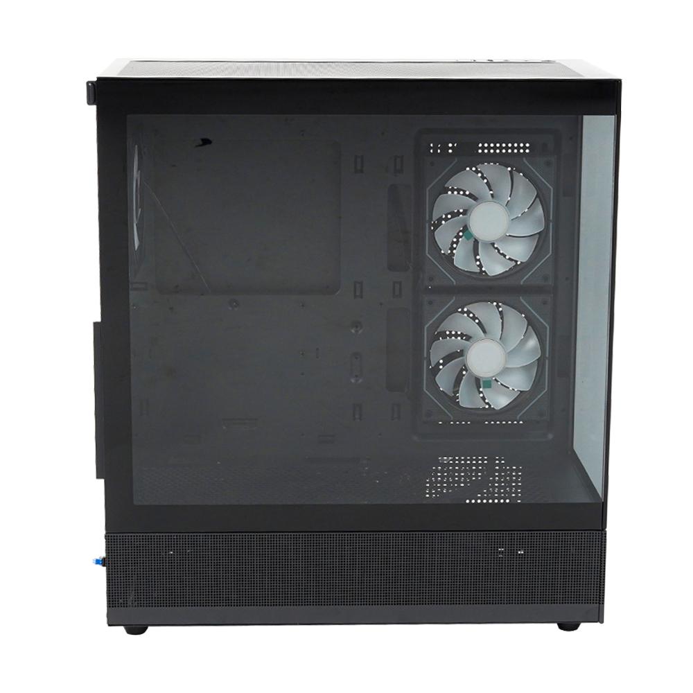 EASE EC123B ARGB Tempered Glass Gaming Case | 3x Infinity ARGB Fans | Panoramic View | 360mm Radiator Support