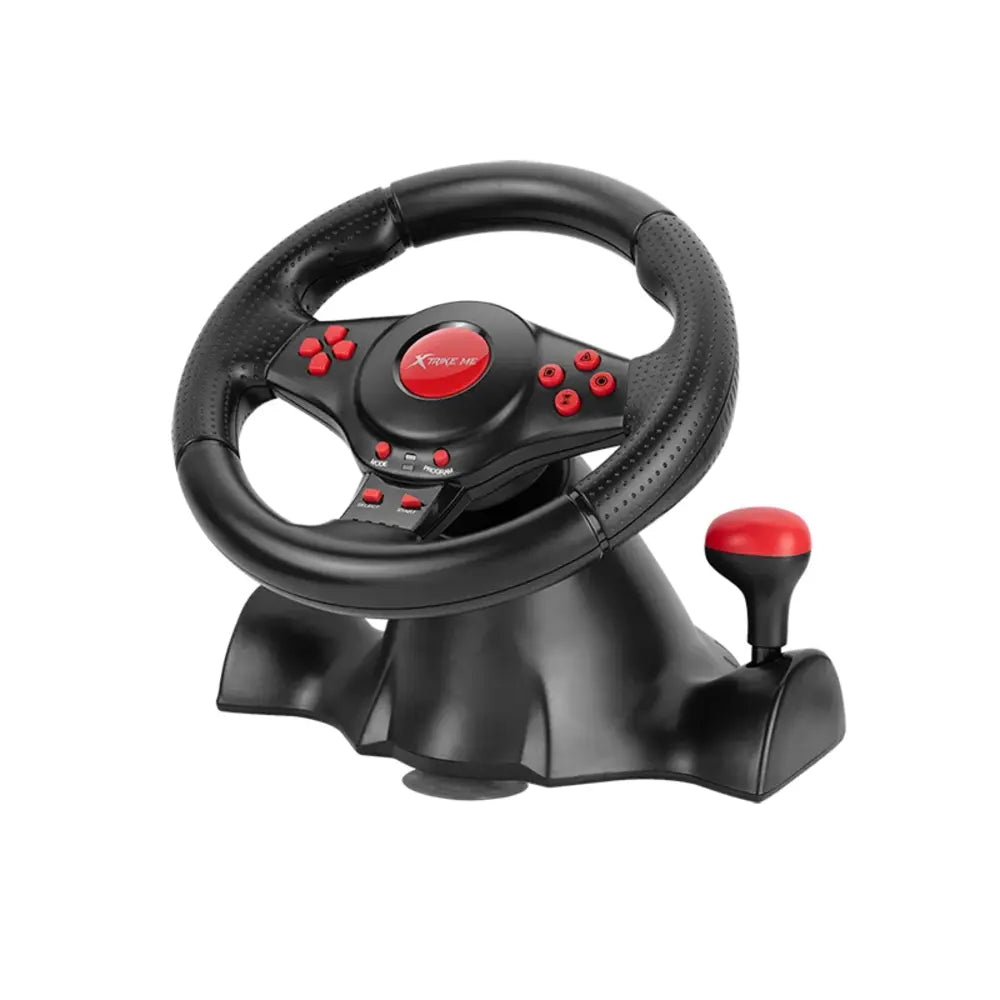 XTRIKE ME GP-903 Racing Wheel | Dual Vibration Motors | 180° Turn Angle | Realistic Gaming Experience