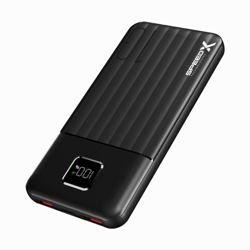 Speed-X SP-S188L 3-in-1 Fast Charging Power Bank | 10000mAh | 22.5W Fast Charging | LED Digital Display