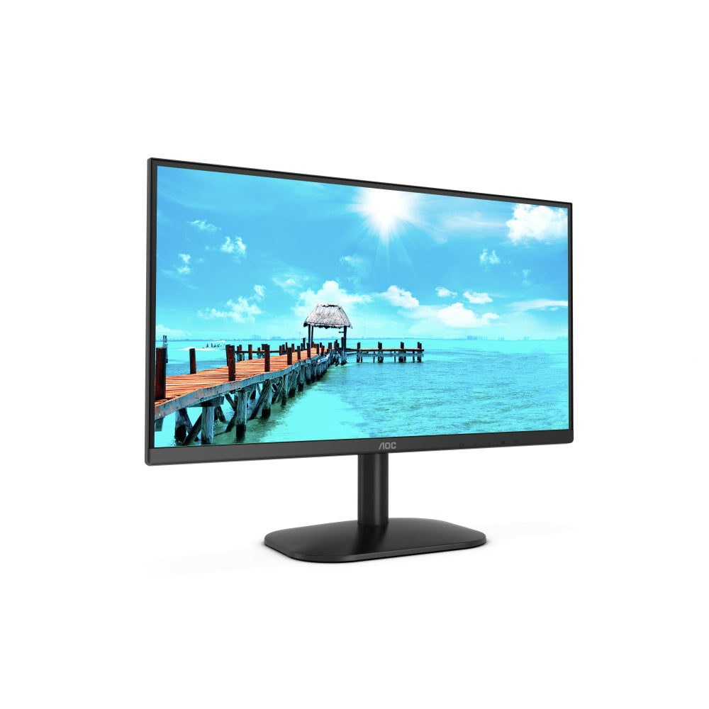 AOC 22B2HN | 21.5" Full HD Monitor | 75Hz Refresh Rate | VA Panel | Ultra-Narrow Bezels | Low Blue Light Mode | HDMI + VGA | Tilt Stand | Matte Black | For Home, Office, and Budget Gaming