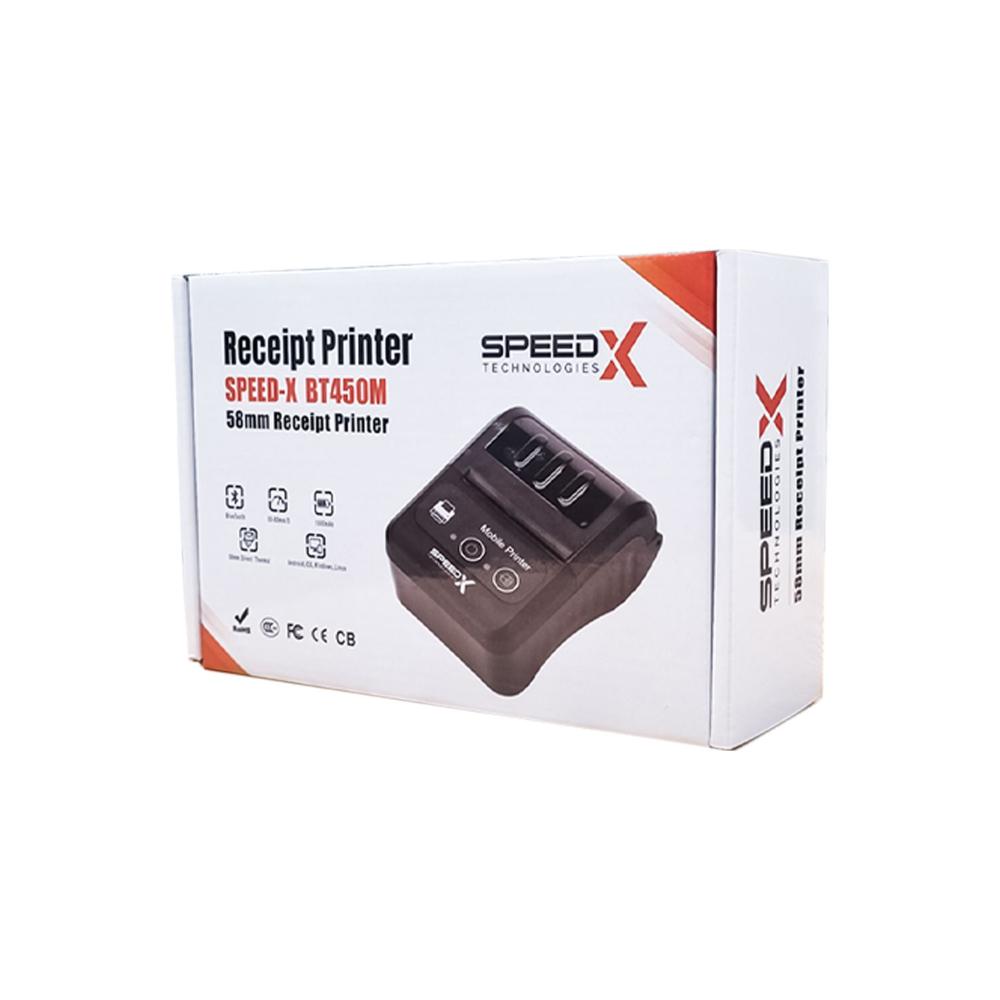 Speed-X BT450M Mini Portable Thermal Receipt Printer | 58mm | Bluetooth 4.0 + USB | 90mm/s High-Speed Printing