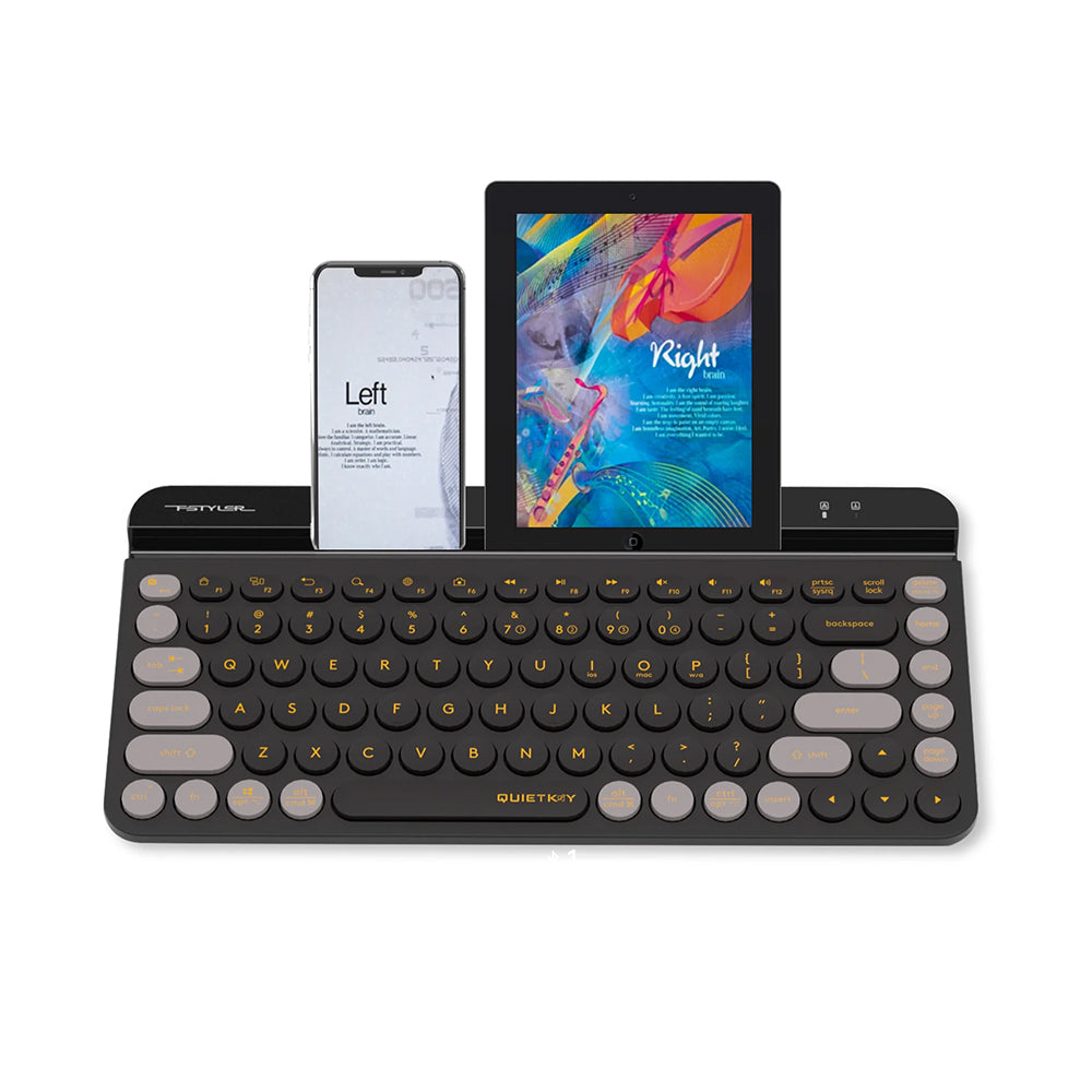 A4Tech FBK30 Fstyler | Dual Mode Wireless Keyboard, Bluetooth + 2.4G, Slim Design, Rechargeable