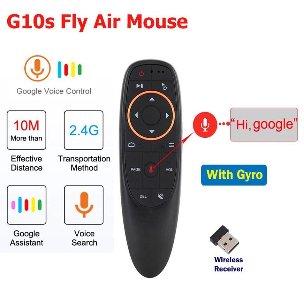 Air Mouse G10S with Voice Control | 2.4GHz Wireless Air Mouse & Remote for Android, Smart TV, and PC