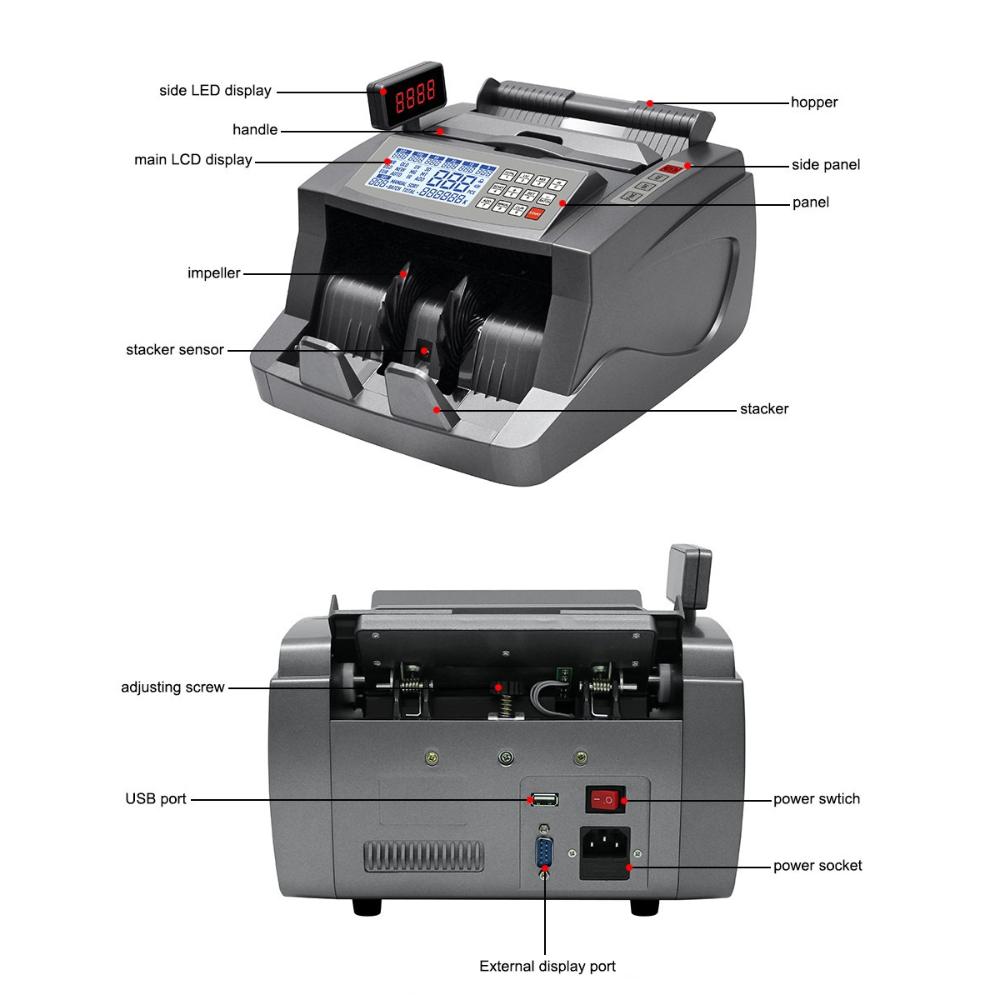 Speed-X SP-640 | Digital Cash Counting Machine with Side Display, Fake Note Detection & Advanced Features