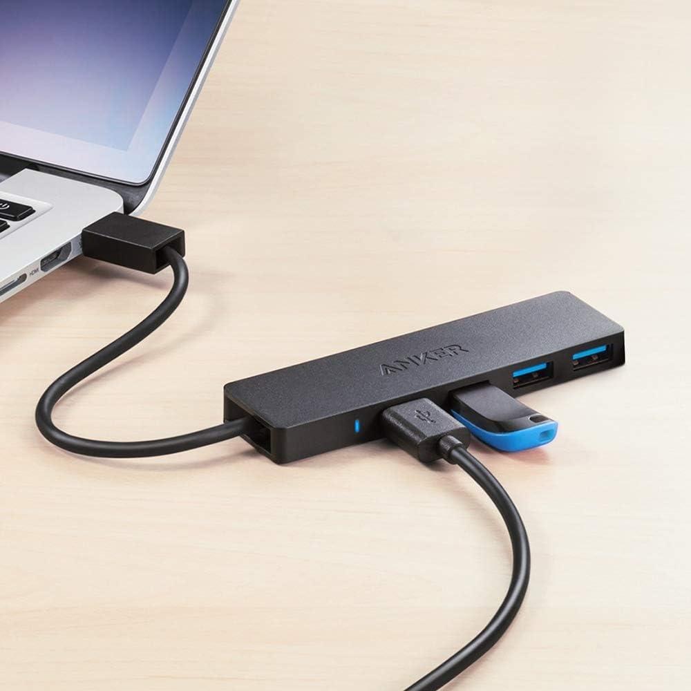 Anker A7516 Ultra Slim 4-Port USB 3.0 Data Hub | High-Speed 5Gbps USB Expansion Hub