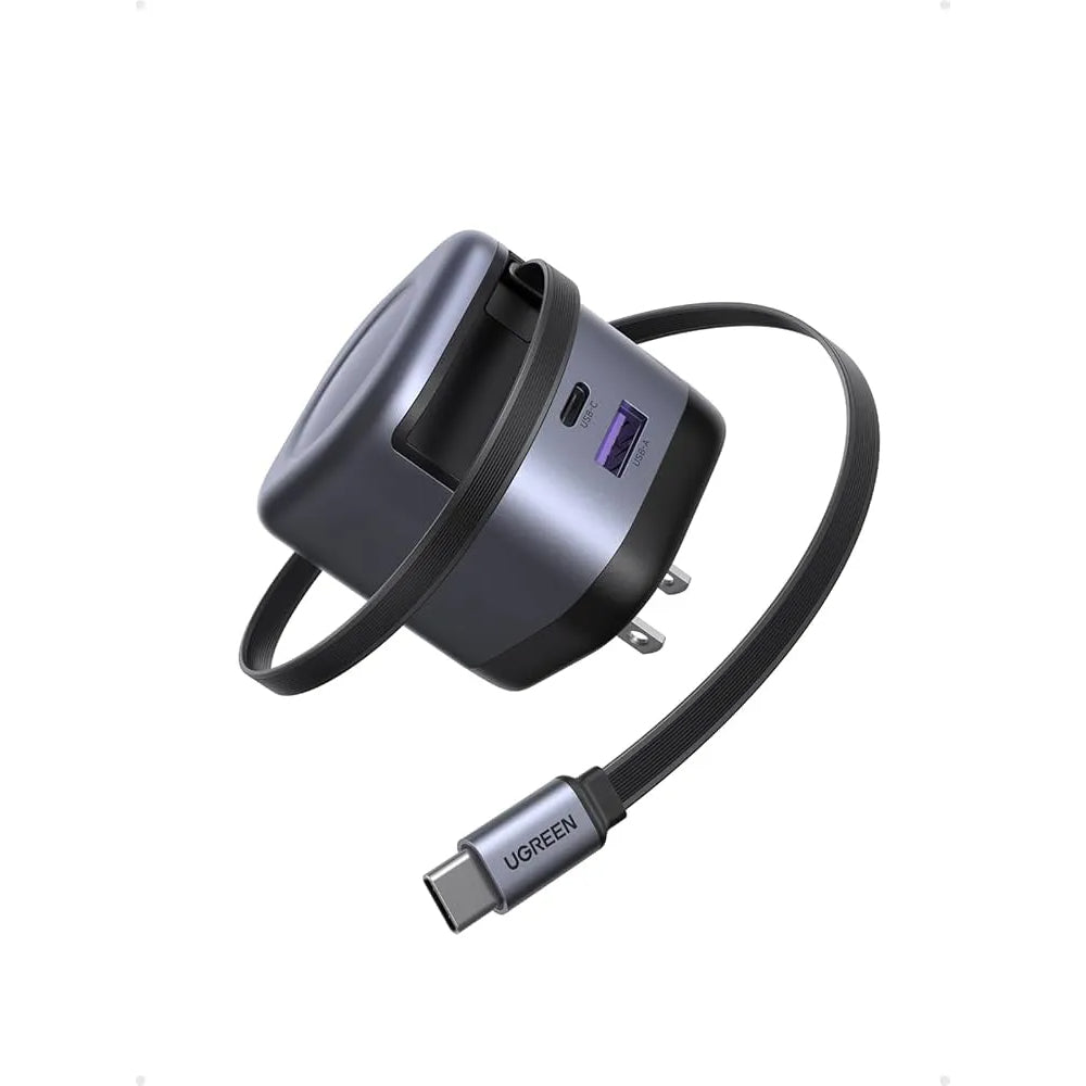 UGREEN 45W GaN Charger with Retractable USB-C Cable | Model 45865