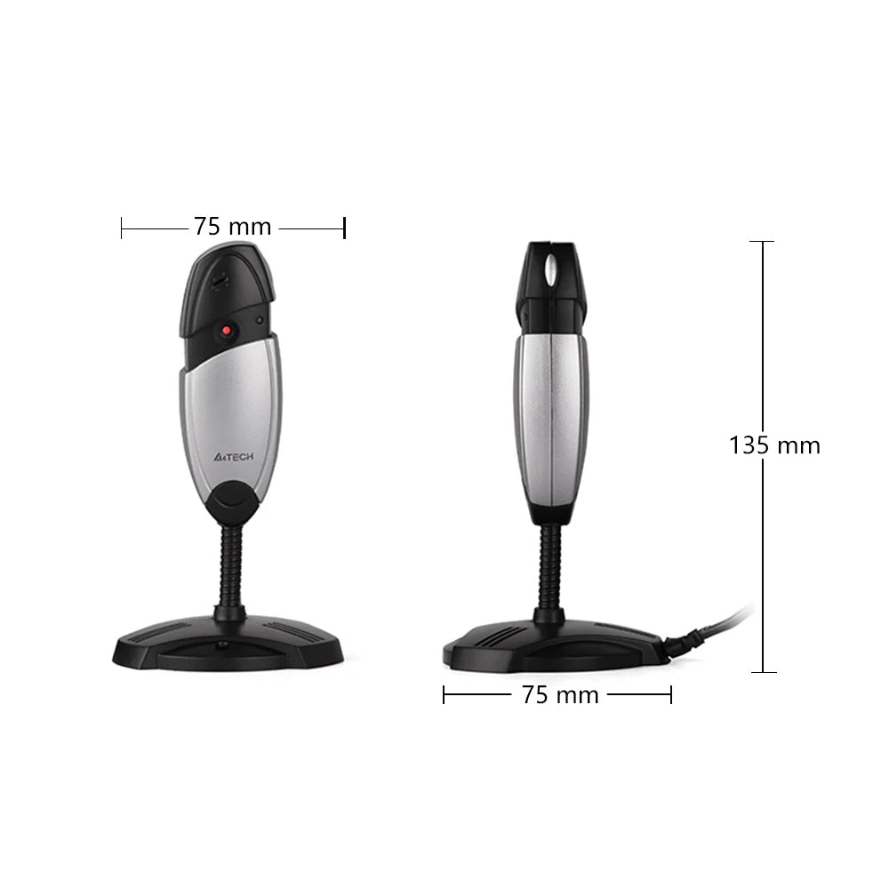 A4Tech PK-635G Webcam | 480p Fixed Focus, Built-in Mic, 360° Rotation, USB 2.0