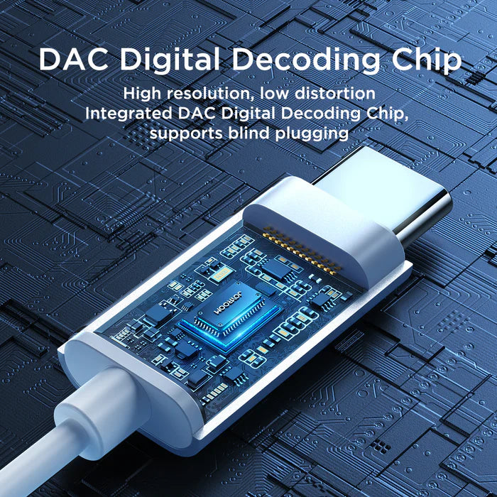 Joyroom JR-EC06 Type-C Wired Earbuds | In-Ear Metal Earphones with HD Sound – Black