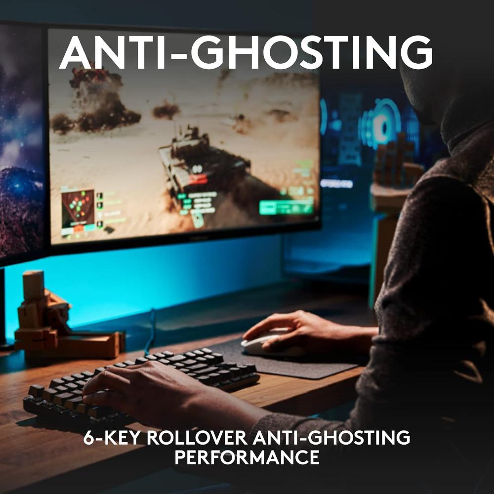 Logitech G413 TKL SE Mechanical Gaming Keyboard | Tactile Mechanical Switches | PBT Keycaps | Tenkeyless Layout | White LED Backlighting | Aluminum Top Case | USB