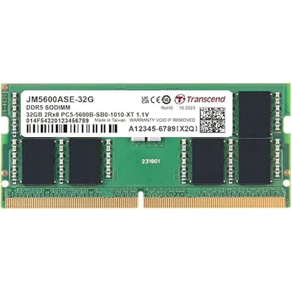 Transcend 32GB DDR5 5600MHz SO-DIMM Laptop Memory