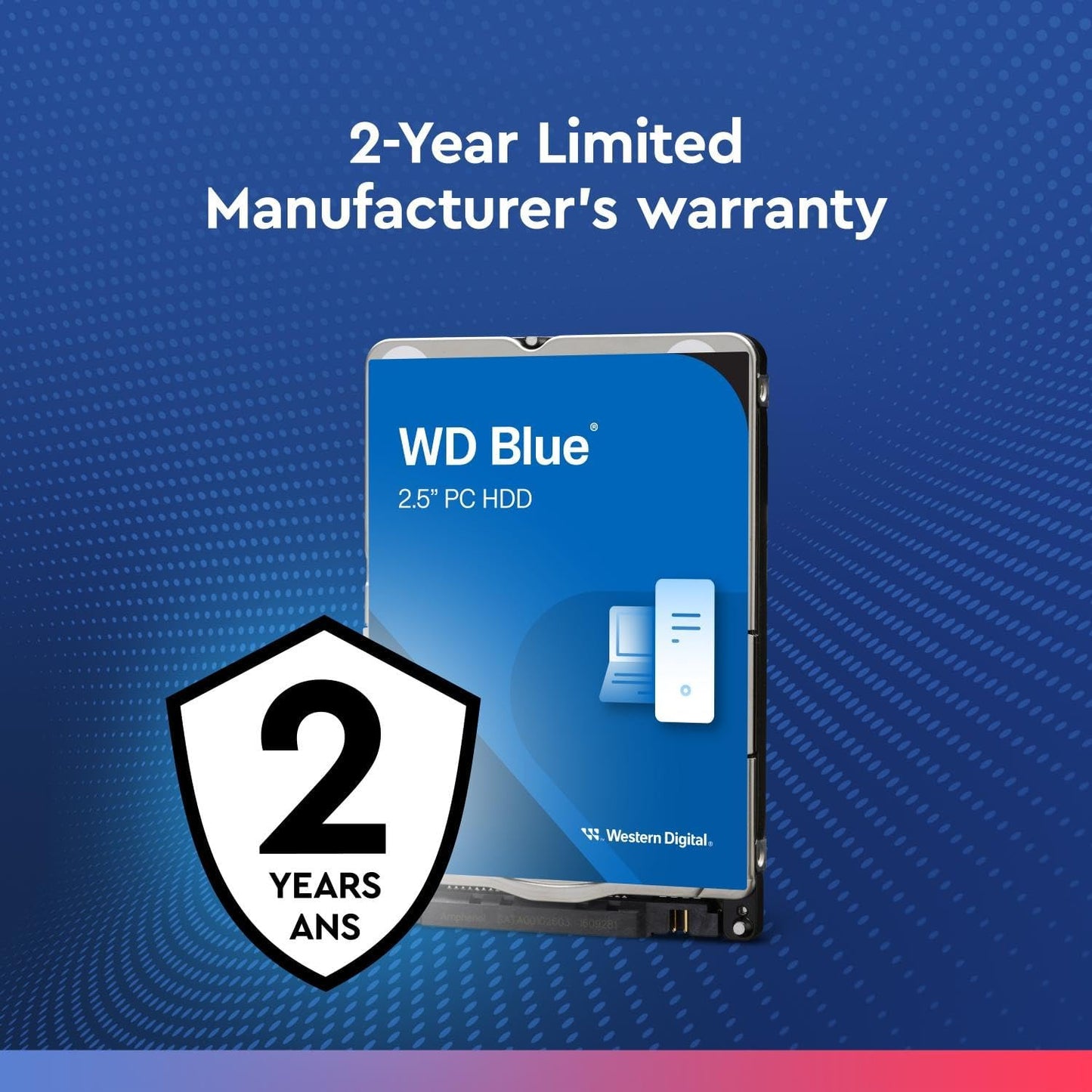 WD Blue 1TB PC Mobile Hard Drive | 2.5-Inch | SATA 5400 RPM | 128MB Cache