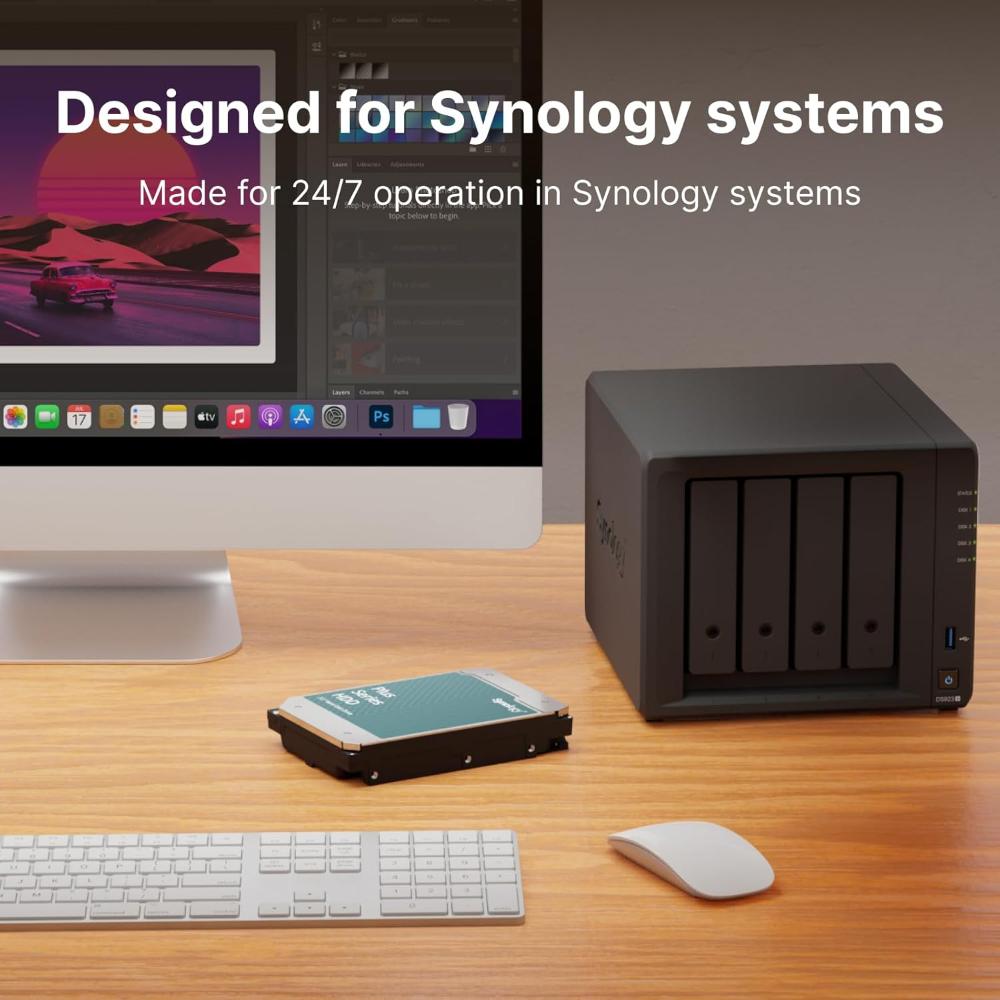 Synology Plus Series HAT3310 | 3.5" SATA 6Gb/s Internal HDD (4TB – 24TB Options)