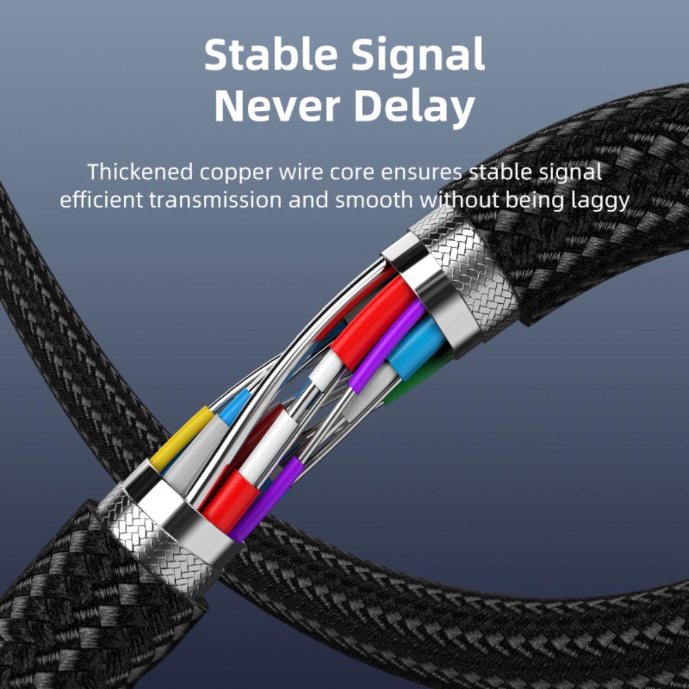 CABLETIME CC12N USB-C to HDMI Cable | 4K@30Hz, 10.2Gbps, Nylon Braided | 3M