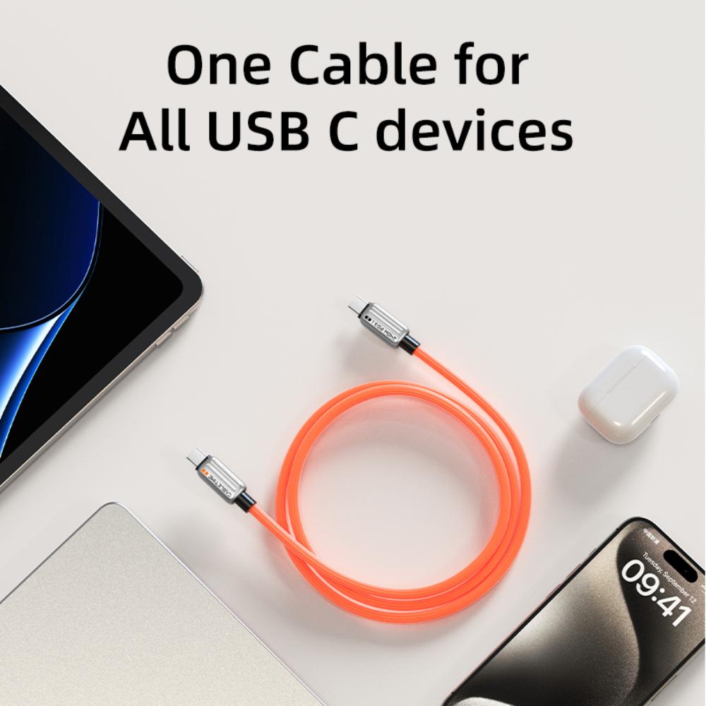CABLETIME CU04 240W USB-C to USB-C Fast Charging Cable | 1m – 2m | PD 3.1 + QC 4.0 | Zinc Alloy Shell & Silicone Jacket