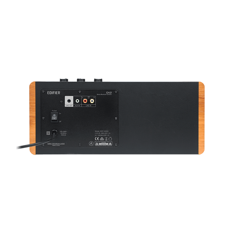Edifier D12 Integrated Stereo Speakers | 70W Total Power, Bluetooth 5.0, Wooden Enclosure