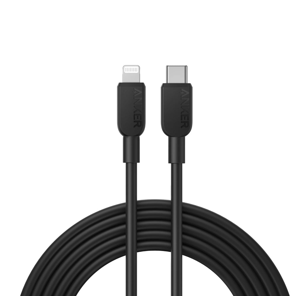 Anker USB-C to Lightning Cable | 1M((A81A1) / 1.8M(A81A2) Length Options | MFi Certified | 18W PD Fast Charging | Durable TPE or Nylon Braided | For iPhone, iPad, AirPods, Lightning Devices