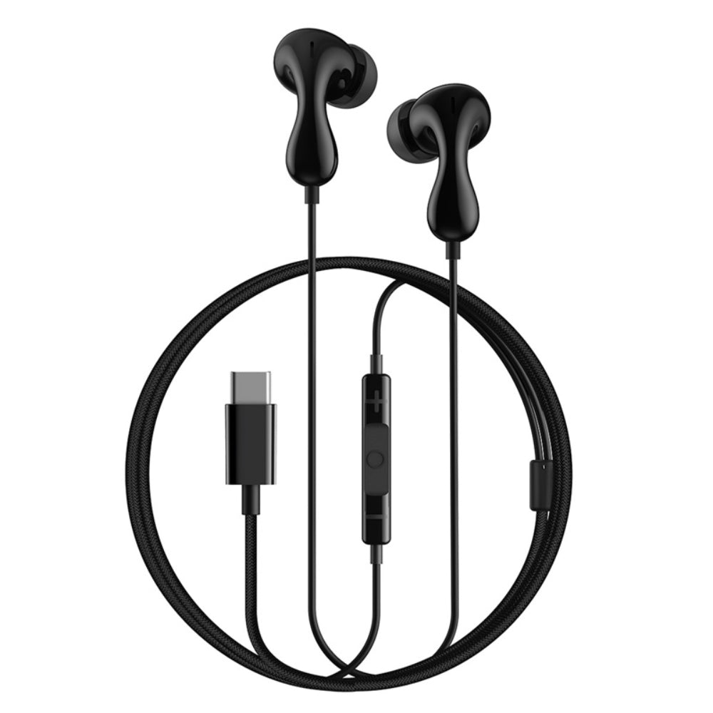 Baseus Encok CZ20 | Wired Earphones | 3.5mm Jack | In-Line Mic + Controls | Ergonomic Fit | Black | For Phones, Tablets, Laptops, Audio Players