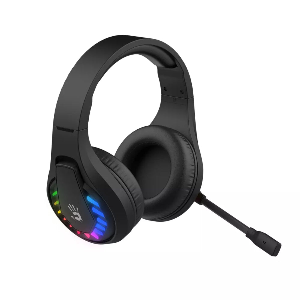 Bloody GR270 | All‑in‑One 2.4G + BT v5.2 RGB Gaming Wireless Headset – Black Edition