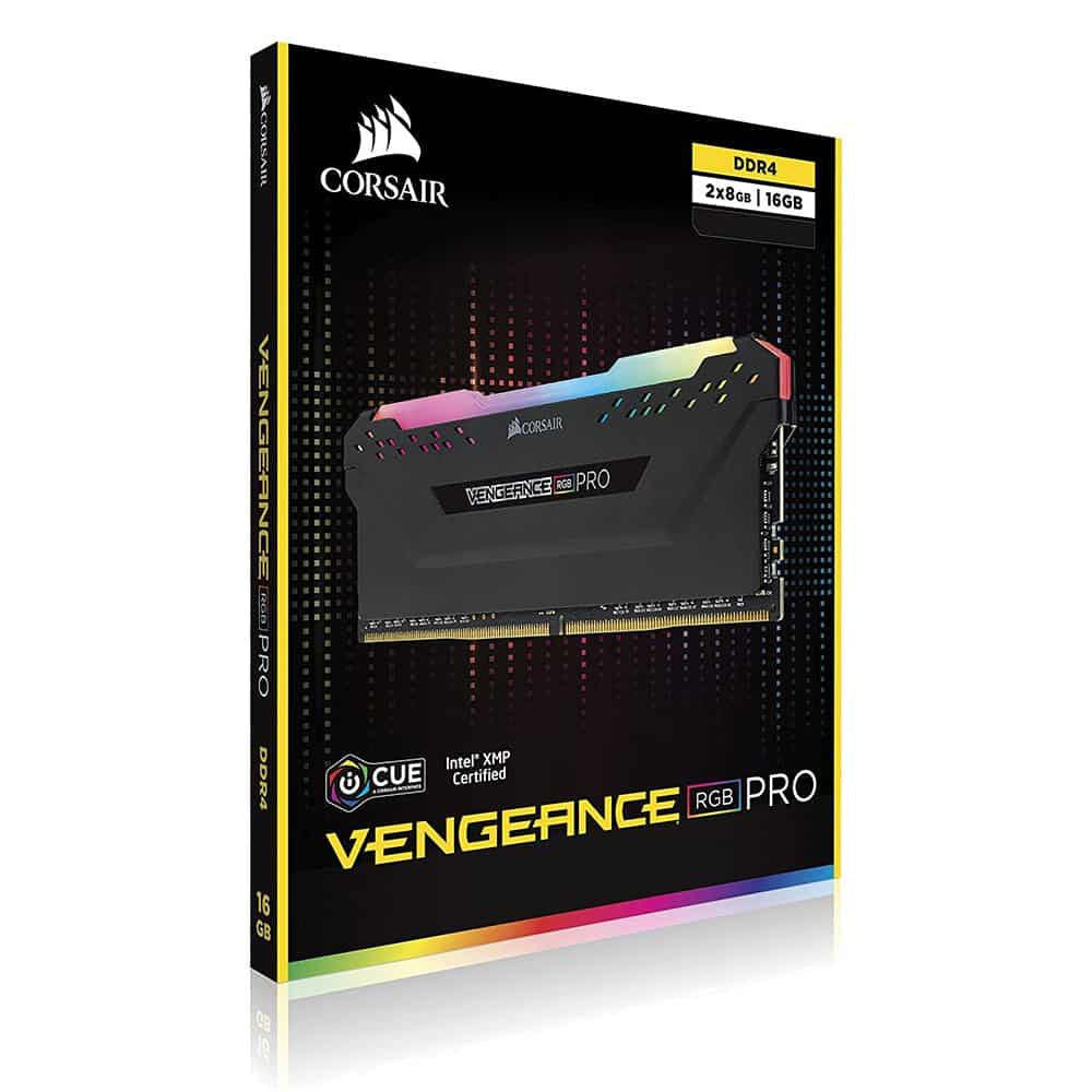 CORSAIR VENGEANCE RGB PRO 16GB (2x8GB) DDR4 3600MHz C18 | High-Performance Gaming Memory with Dynamic RGB