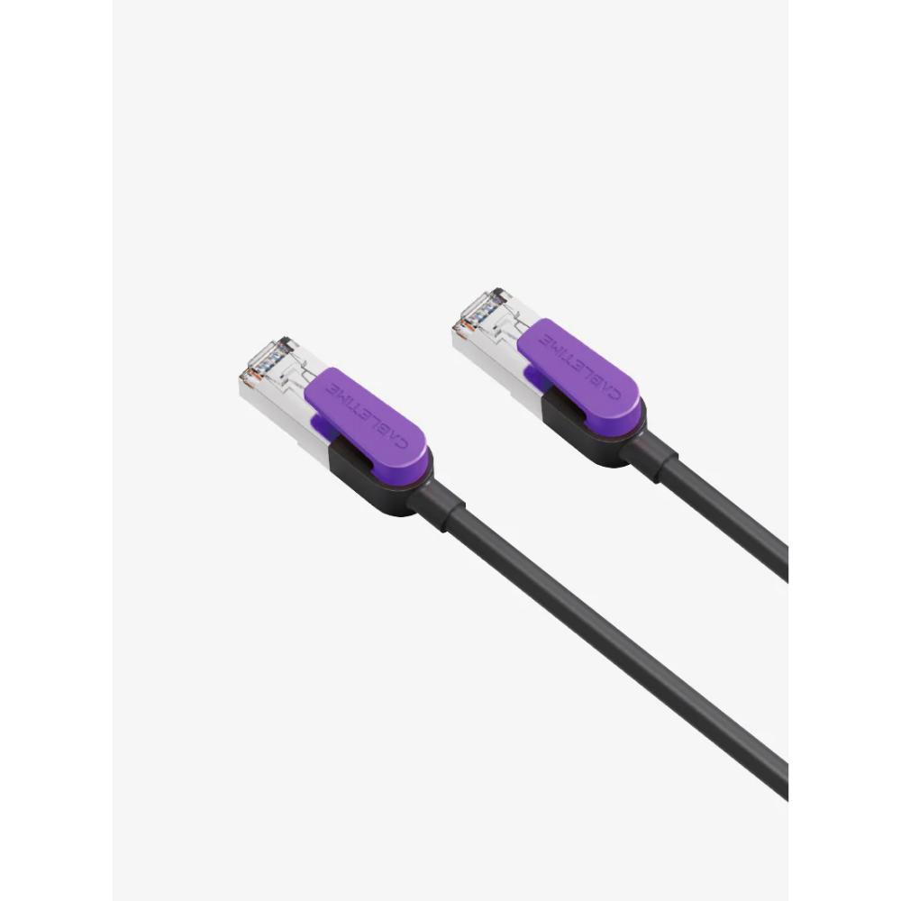 CABLETIME CN80 Cat8 Ethernet Patch Cable | 40Gbps | 2000MHz | S/STP Double Shielded | Pure Copper | Gold-Plated RJ45 | 0.5m–20m