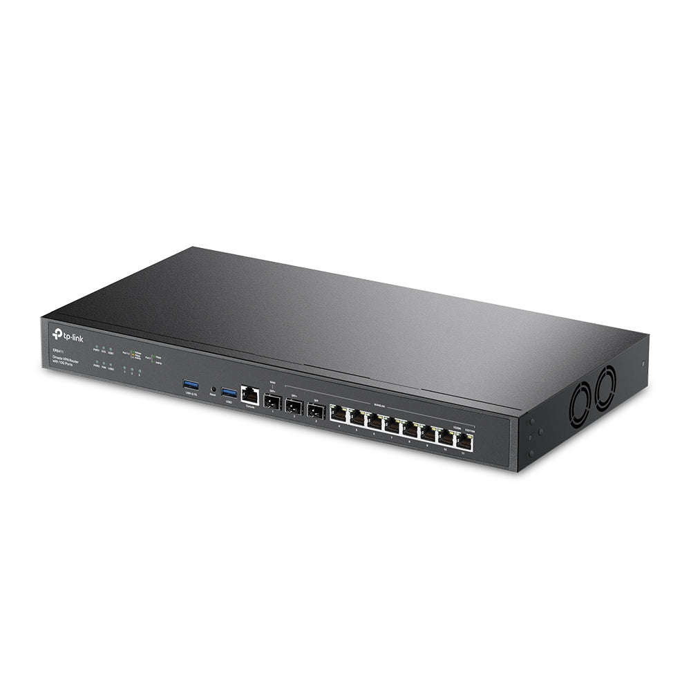 TP-Link ER8411 | Omada VPN Router with 10G Ports, Centralized Cloud Management, and Enterprise-Grade Security