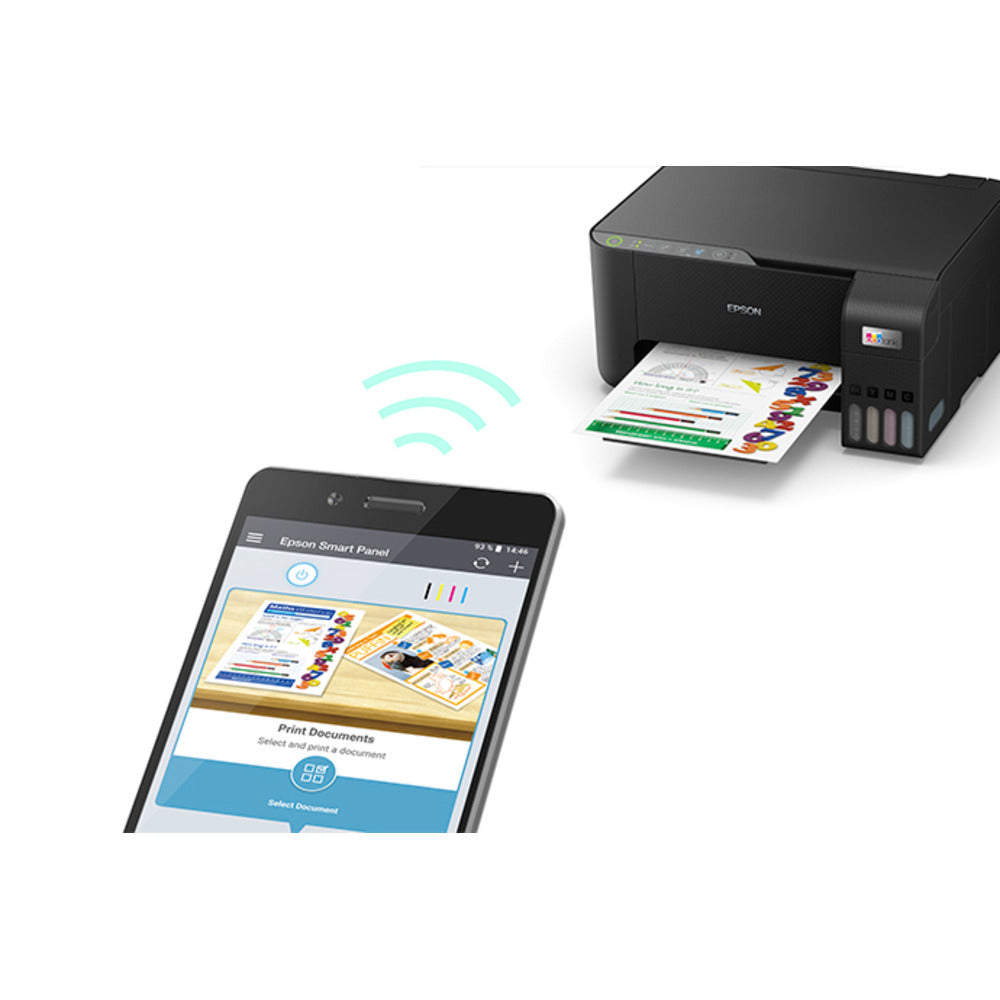 Epson EcoTank L3252 | Wi-Fi All-in-One Ink Tank Printer | Print, Scan, Copy | Borderless 4R | Heat-Free Tech
