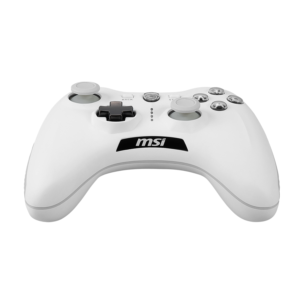 MSI FORCE GC30 V2 White Wireless Controller | Multi-Platform, Dual Vibration, Long Battery Life