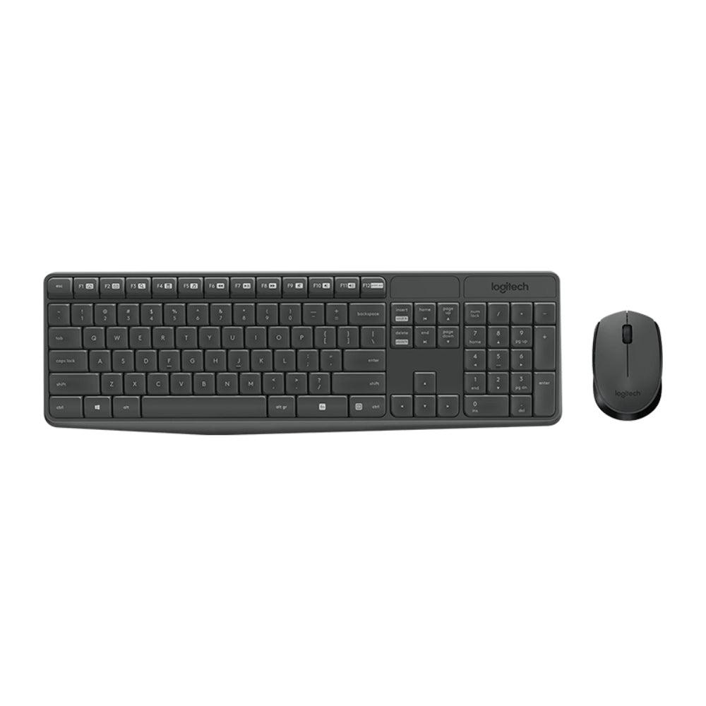 Logitech MK235 Wireless Combo | Durable Full-Size Keyboard + Optical Mouse | 2.4GHz Wireless | Plug-and-Play | 36-Month Battery | Spill-Resistant Design