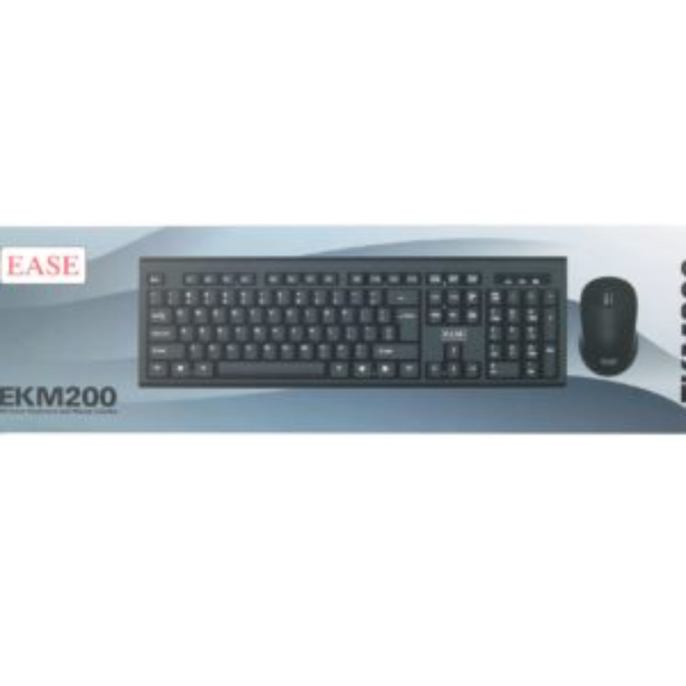 EASE EKM200 Wireless Keyboard and Mouse Combo | Reliable, Comfortable, and Efficient
