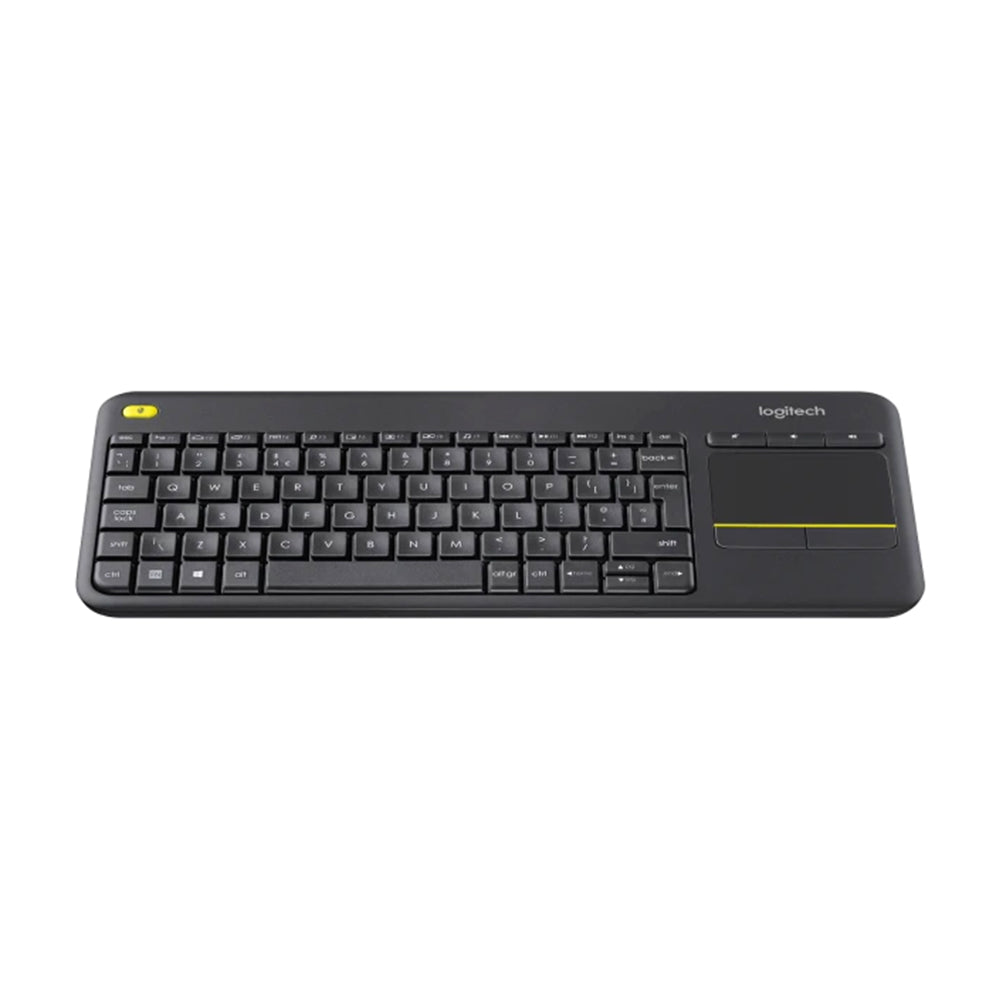 Logitech K400 Plus Wireless Touch Keyboard | Built-In Touchpad | 10m Wireless Range | Plug-and-Play USB Receiver | Media-Friendly Layout | 18-Month Battery Life
