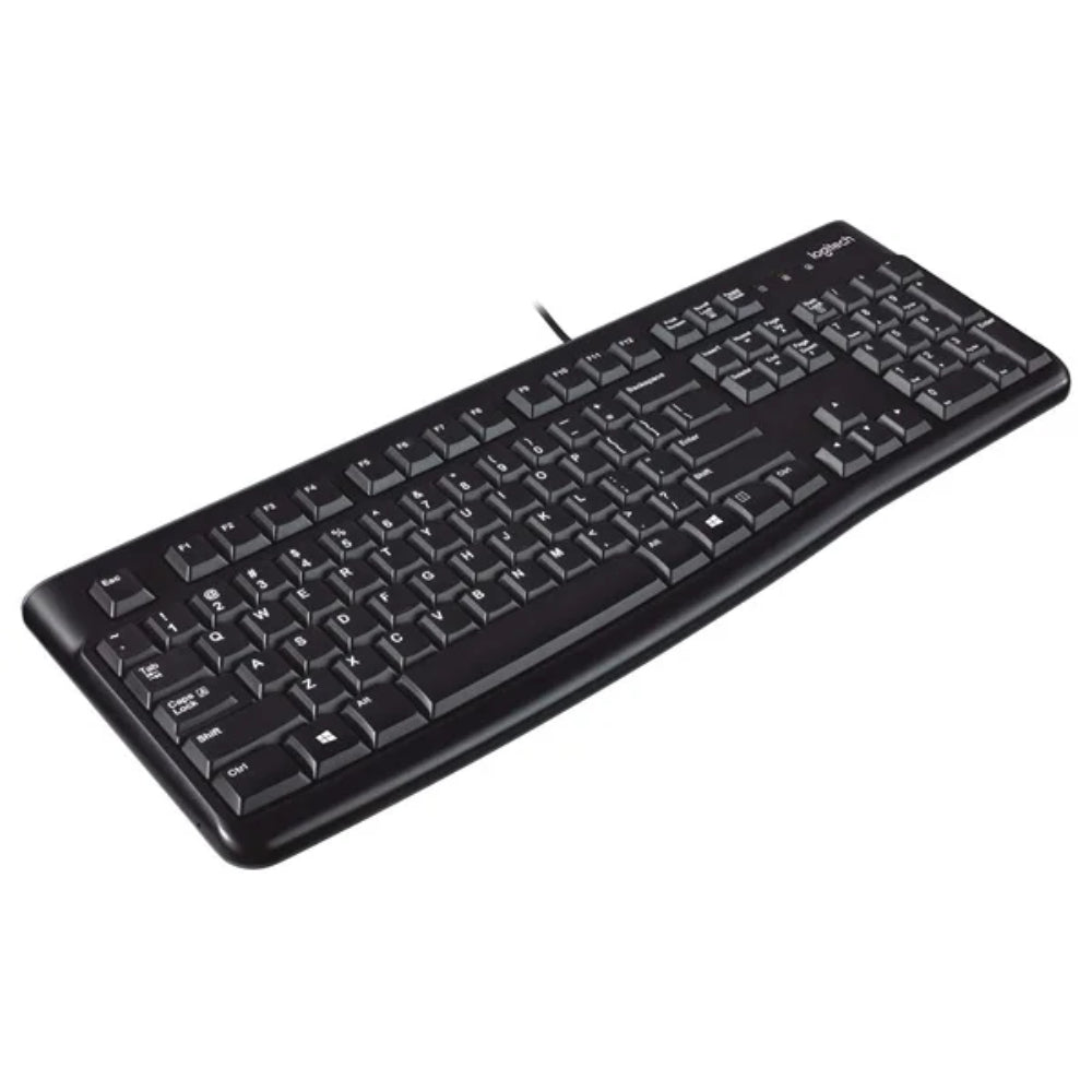 Logitech K120 USB Keyboard | Full-Size Layout | Spill-Resistant Design | Quiet Typing | Plug-and-Play USB | Durable Build