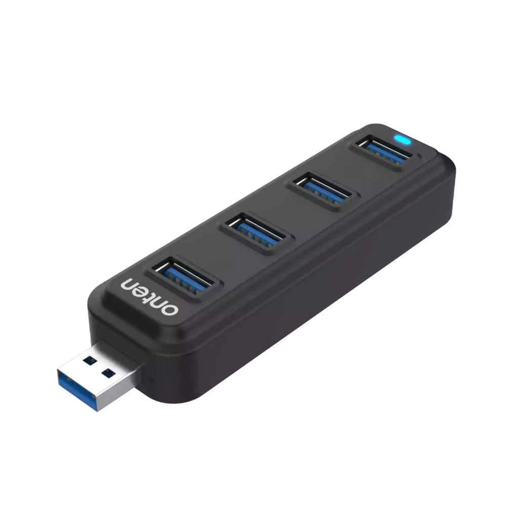 Onten 5312 | 4-in-1 USB 3.0 Hub | USB 3.0 × 4 | 5Gbps Transfer | Plug & Play | For PCs, Laptops, Smart TVs, Consoles