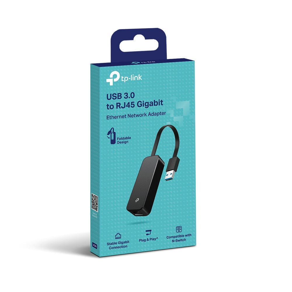 TP-Link UE306 USB 3.0 to Gigabit Ethernet Network Adapter | High-Speed Wired Connectivity for Laptops, Ultrabooks & Nintendo Switch
