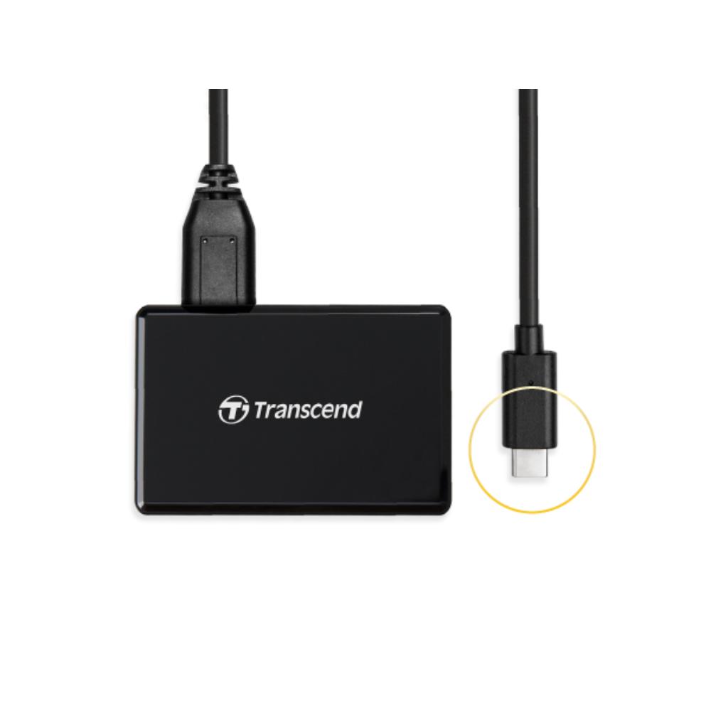 Transcend RDC8 USB 3.1 Gen 1 Multi-Card Reader | USB Type-C | SD | microSD