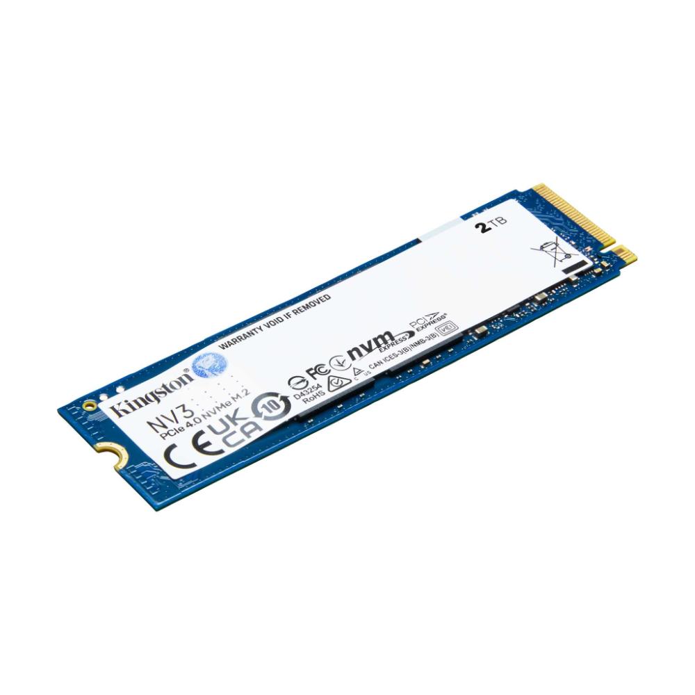 Kingston NV3 PCIe 4.0 NVMe SSD | Gen4 x4 | Up to 6,000MB/s | M.2 2280 | 500GB / 1TB / 2TB / 4TB