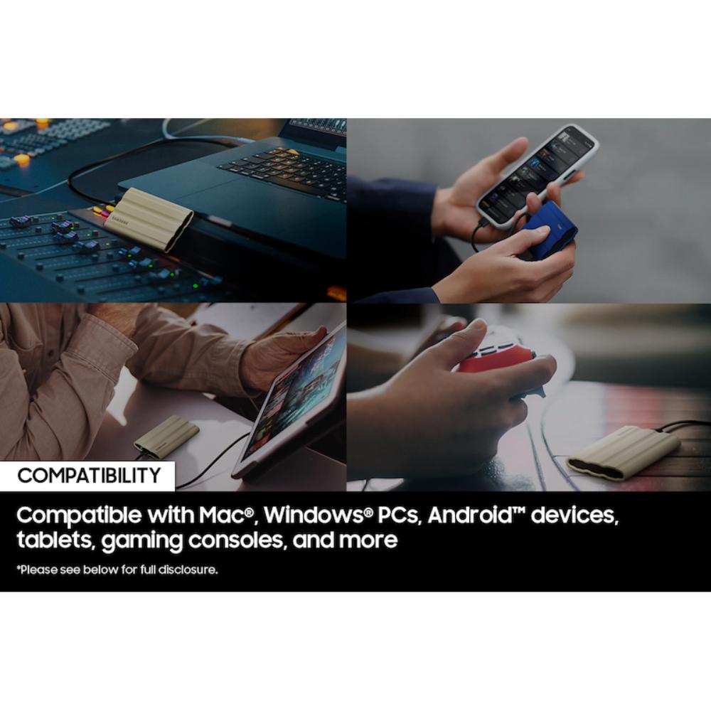 Samsung T7 Shield | Portable SSD USB 3.2 1TB - 4TB | Rugged, High-Speed, and Secure Storage