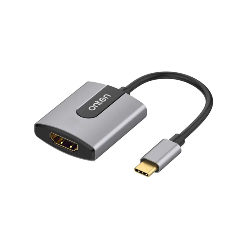 Onten OTN-9587S | USB Type-C to HDMI Adapter | 4K@30Hz / 2K@60Hz | Plug & Play | Compact Design | For MacBook, Surface, Dell XPS, HP Spectre, USB-C Laptops/Tablets/Phones