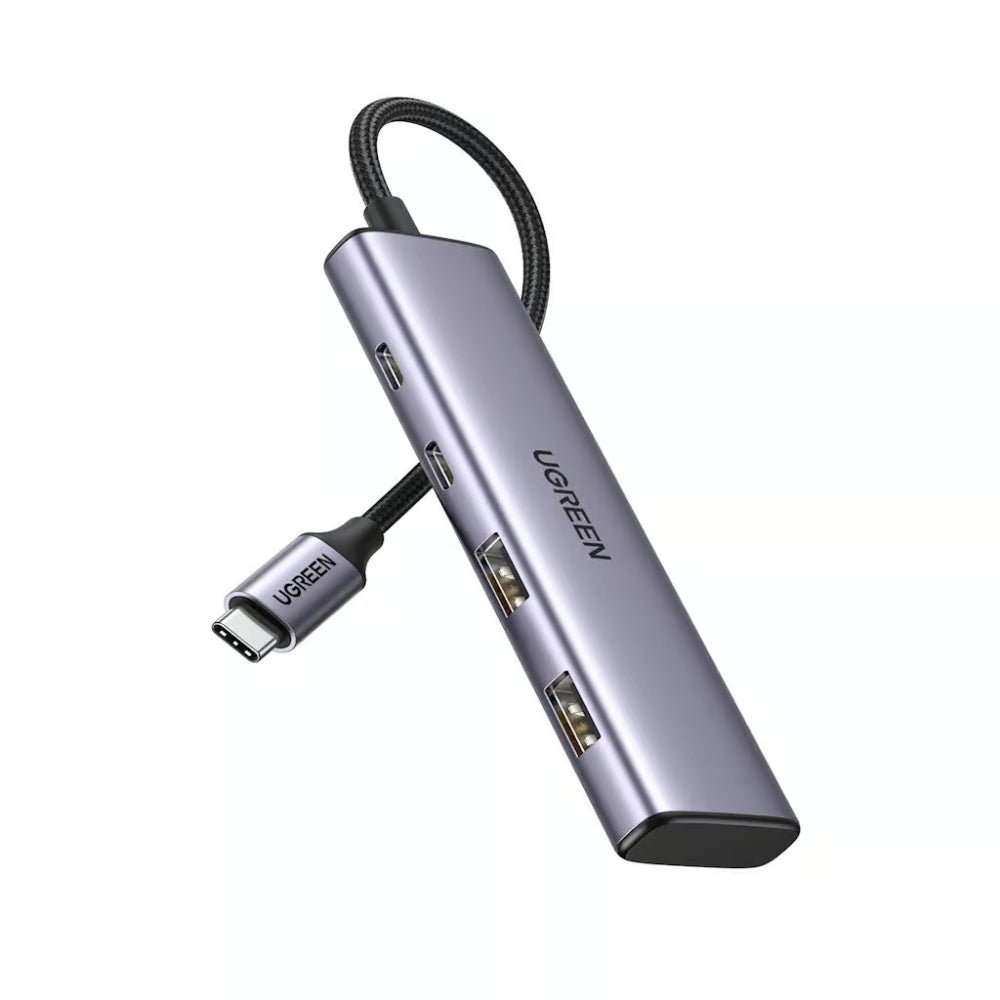 UGREEN 15395 | USB-C Hub (4 Ports, Multiport Adapter with 2 × USB-C & 2 × USB-A, 5Gbps)