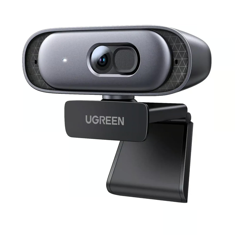 UGREEN 35626 | 2K Full HD Webcam (1080p/60fps, Autofocus, Dual Mics, Privacy Cover)
