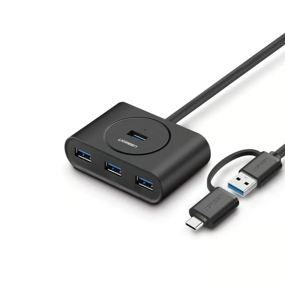 UGREEN 40850 | USB 3.0 Hub with OTG (USB-C Plug)