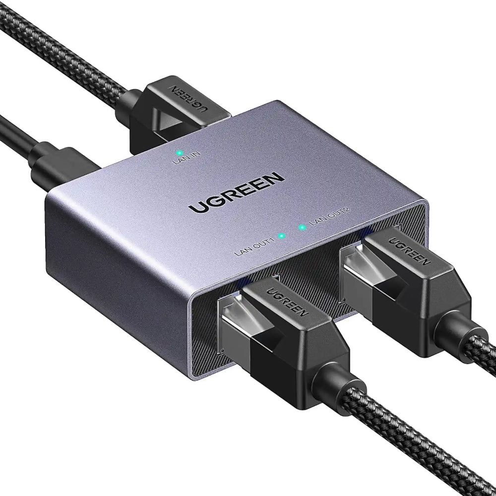 UGREEN 45311 | Ethernet Splitter (1 to 2, Gigabit, Plug & Play)