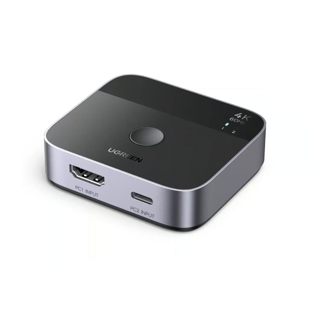 UGREEN 55452 | USB-C + HDMI Switch (2-in-1 Output, 4K@60Hz, Aluminium)
